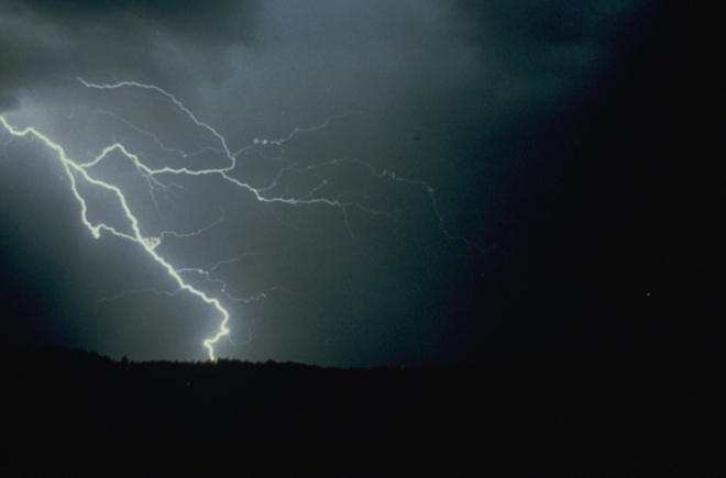Lightning at Rocky Mountain National Park. (NPS photo)