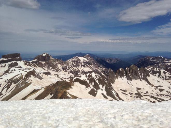 The northeastern San Juan Mountains of Colorado in June 2014.